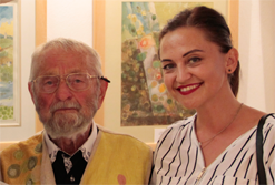 Malíř Ota Nalezinek (Lucembursko) a Lucie Tomanová